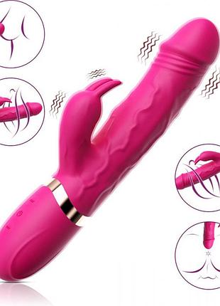 Подвійний вібратор rabbit kiss usb style 2 4