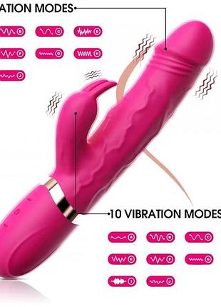 Подвійний вібратор rabbit kiss usb style 2 6