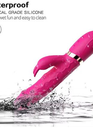 Подвійний вібратор rabbit kiss usb style 2 7