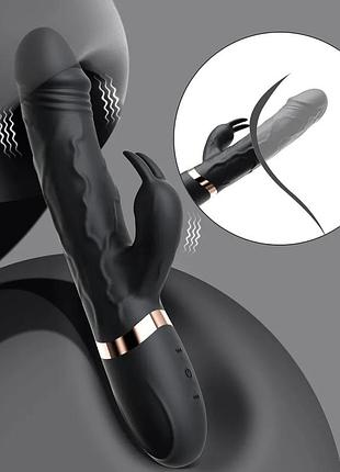 Подвійний вібратор rabbit kiss usb style 2 8