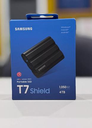 Внешний ssd-накопитель samsung t7 shield емкостью 4 тб