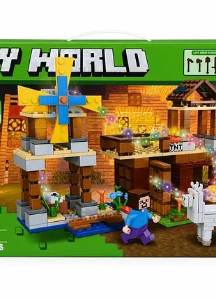 Дитячий конструктор minecraft конструктор майнкрафт конструктор майнкрафт minecraft розвиваючий конструктор minecraft