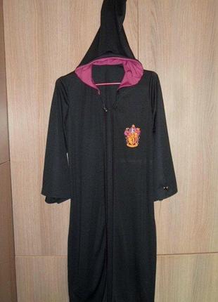 Мантия плащ gryffindor гарри поттер 9-10 лет рост 134-140