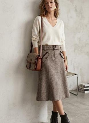 Теплая шерстяная юбка vero moda