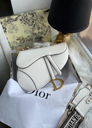 Dior saddle white premium💎