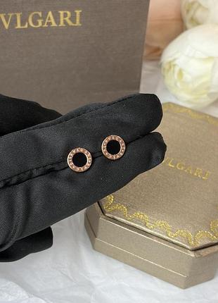 Сережки bvlgari золото