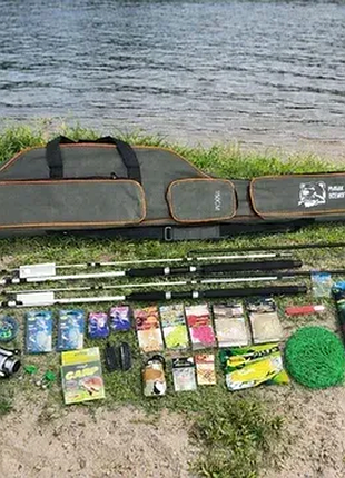 Набір риболовний карповий на 30 предметів (crocodile 2,1 м білий)
