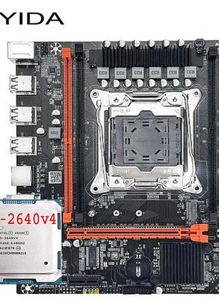 Материнська плата qiyida x99 d4 x99 d4 + процесор 2640v4 (10 ядер / 20 потоків), частота до 3.4 ghz.