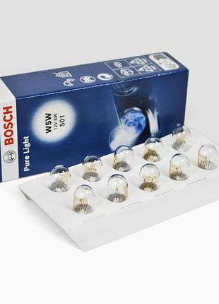 Лампочка w5w pure light bosch - (1987302206)