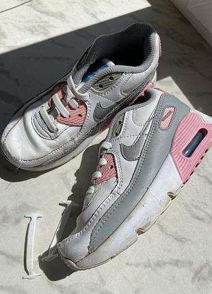 Шкіряні дитячі кросівки nike air max 90 ltr оригінал (розмір31,устілка 20см)