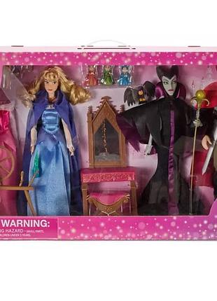 👑 подарочный набор disney princess «спящие красавица» – аврора, малышейфисента, принц филип