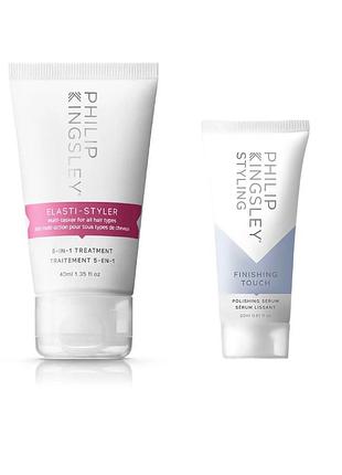 Philip kingsley elasti-styler 5-in-1 treatment і finishing touch hair polishing serum 60ml набір для волосся