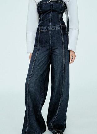Джинсовий комбінезон zara trf xs
