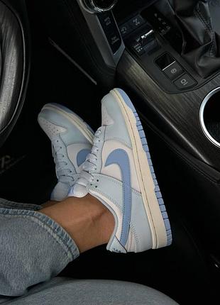 Женские кроссовки nike sb dunk low blue white / smb+ 🔗