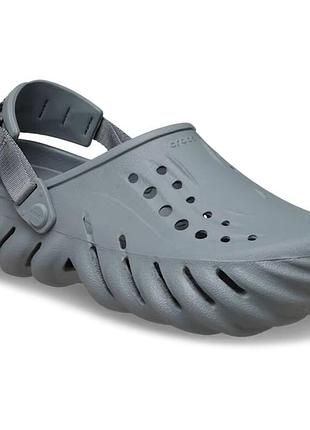 Crocs сабо echo clog grey 2