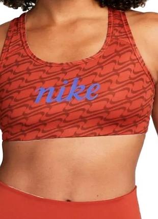 Жіночий спортивний бюстгальтер nike dri-fit swoosh icon clash