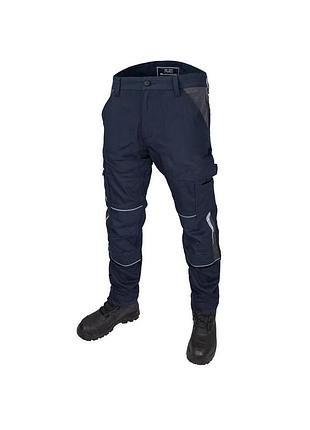 Защитные рабочие брюки flex cotton rewelly (kedm-flex) синий, 56