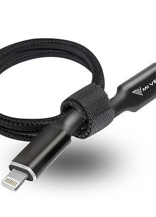 Зарядный кабель micro usb, lightning 40см mivelo з функцією otg для iphone