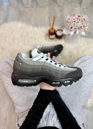 Мужские кроссовки nike air max 95 grey black white / smb+ 🔗