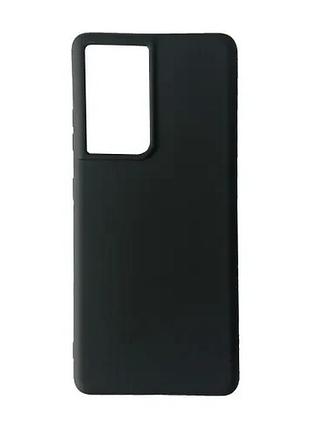 Чохол silicone case full for samsung s21 ultra black