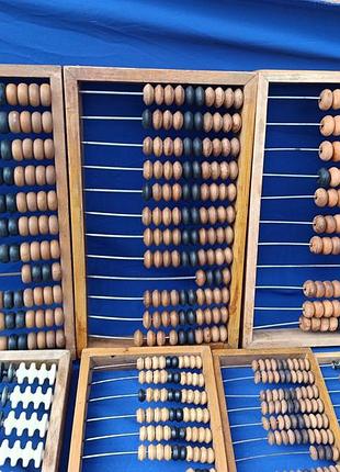 Сором'яні маленькі великі дерев'яні пластикові металеві рахівниці зі сміття дитяче шкільне для лічби радянський калькулятор повністю дерев'яні