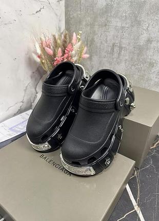 Сабо crocs x balenciaga чорні