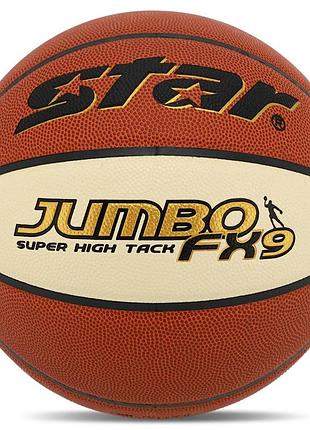 М'яч баскетбольний star jumbo fx9 bb427-25 розмір 7 жовтогарячий-білий