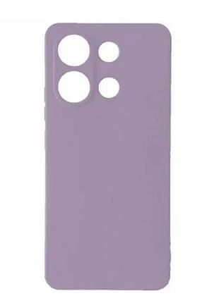 Чохол silicone case full for xiaomi redmi note 13 pro 4g lilac