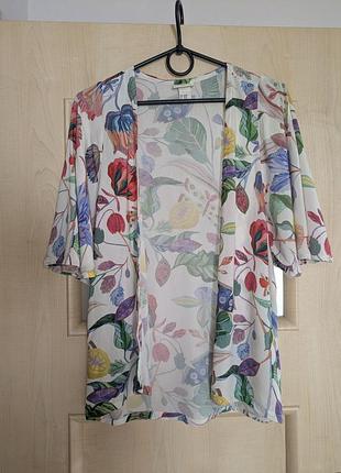 Легкий кардиган-кімоно h&m х michelle morin (розмір xs/s або 146/152)