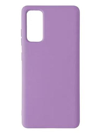 Чохол silicone case full for samsung s20 fe/s20 lite lilac