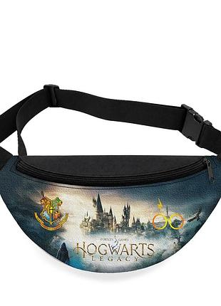 Детская сумка-бананка harry potter 32х15 см на пояс или через плечо (5860)