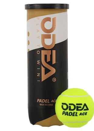Мячи для падел тенниса odear padel-ace 3шт салатовый