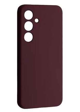 Чохол silicone case luxury для samsung s24+ marsala