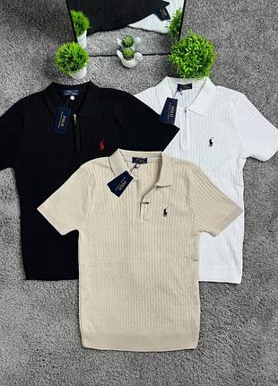 Футболка вʼязана на замку polo ralph lauren