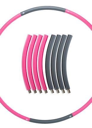Обруч для похудения разборной хула хуп hula hoop y-sportjs-6023 8 секций цвета в ассортименте