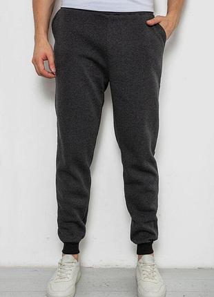 Спортивные мужские брюки на флисе, цвет темно-серый, 238r56910-5 m, 46, m