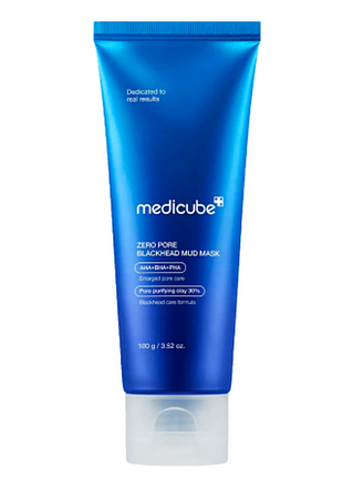Маска для видалення чорних цяток і очищення пор medicube zero pore blackhead mud mask, 100 г