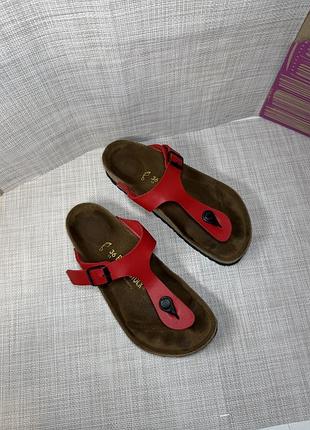 Оригинальные кожаные анатомические шлепанцы во Вьетнамки birkenstock
