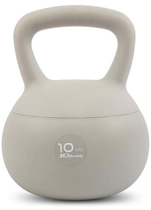 Гиря м'яка mdbuddy soft kettlebell ta-7039-10 вага 10 кг кольору в асортименті