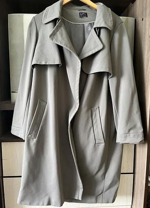 Жіночий сірий тренч marks & spencer (m&s), розмір eur 44 / uk 16 / xl