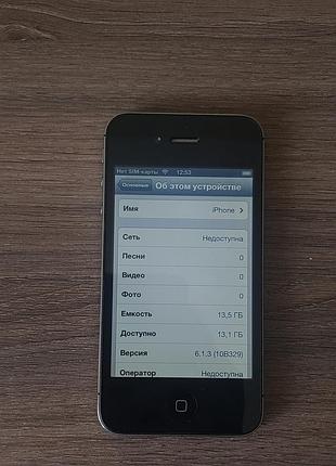 Смартфон apple iphone 4s black 3