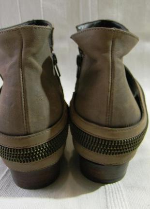 Кожаные полусапожки ботиночки ботильоны paul green р.68 фото