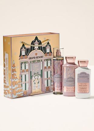 Подарунковий набір bath & body works champagne toast