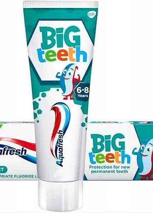 Зубная паста детская 75мл (мои большие зубки /6-8 лет) тм aquafresh