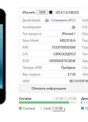 Смартфон apple iphone 4s black 5