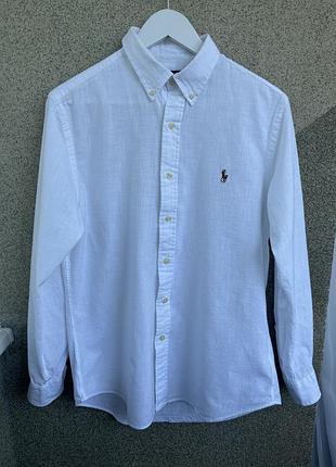 Льняна сорочка polo ralph lauren оригінал р.м