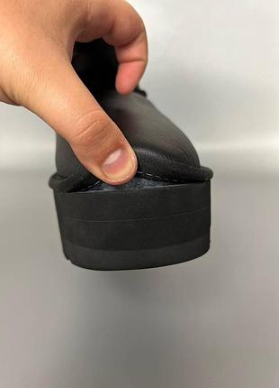Ugg classic ultra mini platform xl black leather брак 366 3