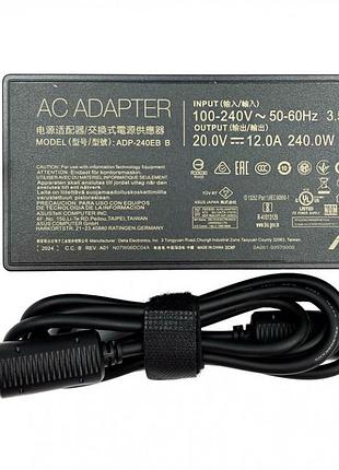 Блок питания для ноутбука asus 240w 20v 12a 6.0*3.7 slim