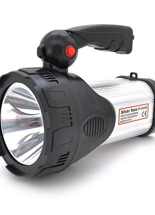 Ліхтар переносний silver tools st-6688, 1+3 режими (1+28led), вбудований аккум, корпус пластмас, сзу, box