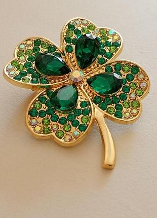 Брошка «конюшина» 🍀